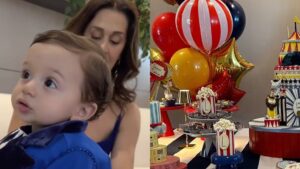 A festa teve o tema 'circo'