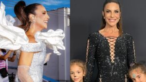 Ivete Sangalo homenageou as filhas que fazem aniversário no Carnaval