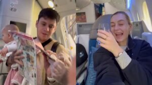 Ela mostrou como foi a viagem