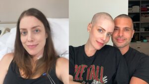 Marido de Fabiana Justus raspa cabelo