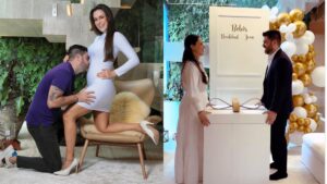 Nadja Haddad está grávida de gêmeos