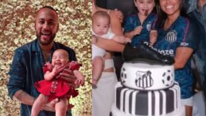 Neymar e Bruna apareceram juntos