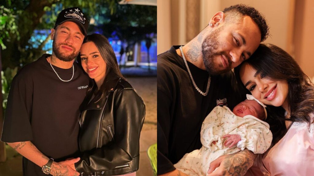Bruna Biancardi e Neymar aparecem juntos numa festa e fãs especulam retorno