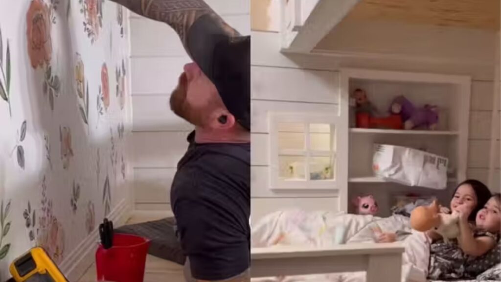 Ele construiu o quarto sozinho