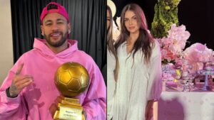Neymar e modelo, apontada como suposta mãe do terceiro filho do jogador