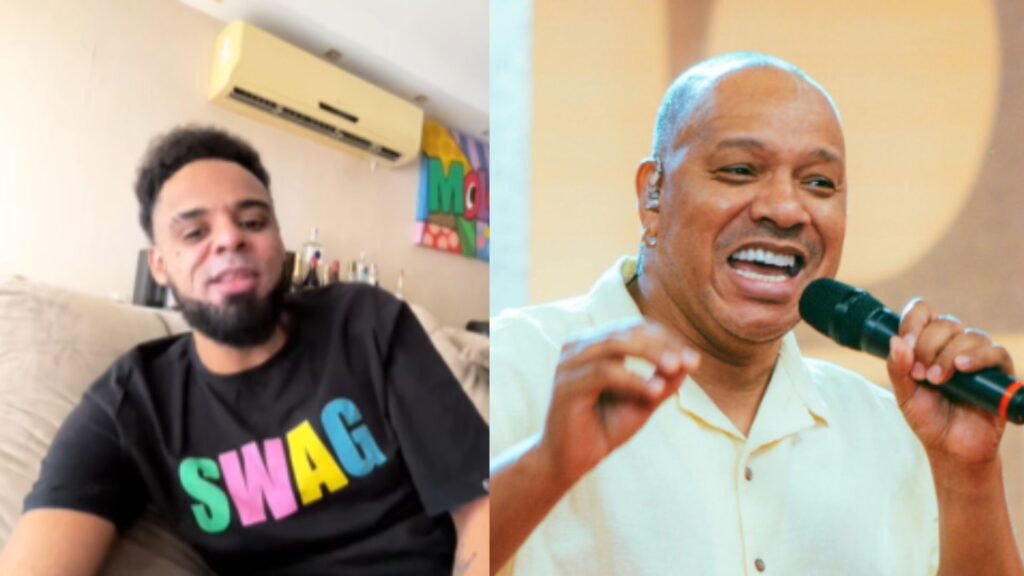 Anderson Leonardo, do Molejo, e filho