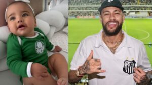 Mavie usa uniforme de clube rival de Neymar em publicação de Bruna Biancardi