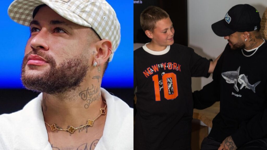 Neymar e o filho