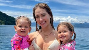 Virginia viaja para Suíça com a família