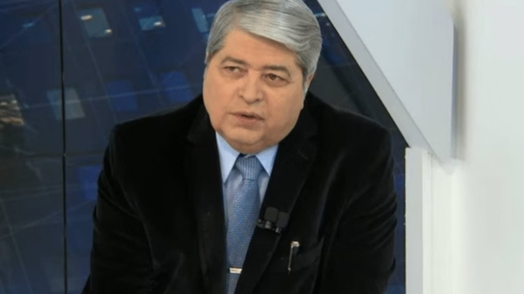 Apresentador Datena em seu programa "Brasil Urgente"