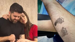 Nadja Haddad e Danilo Joan comemoram 1° mês de José