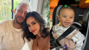 Montagem Neymar e Biancar postam Mavie