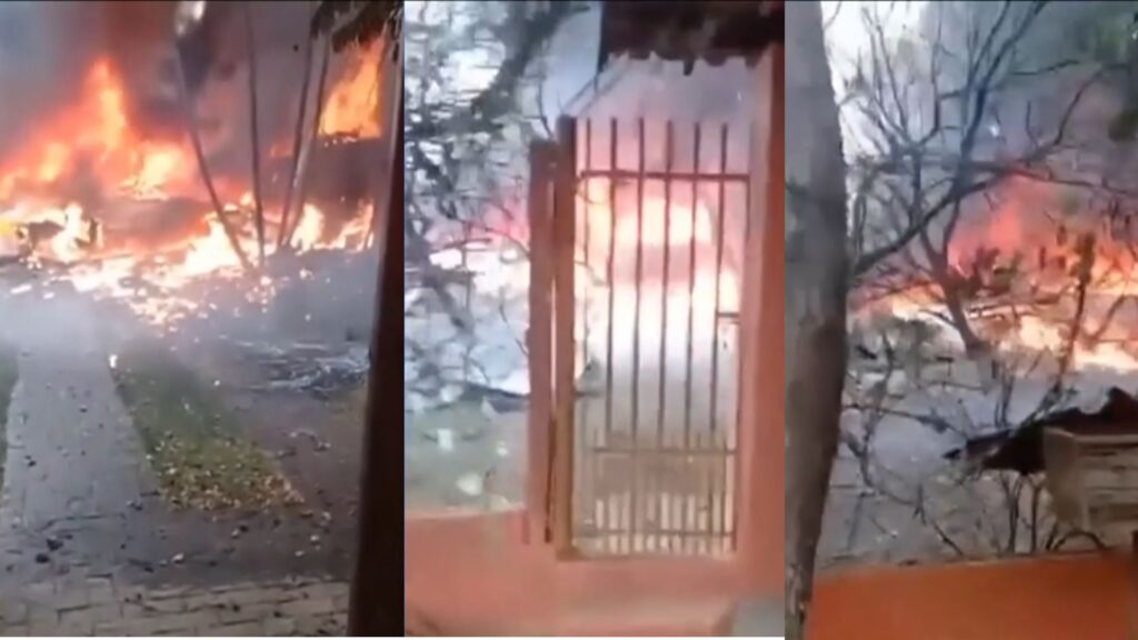 Avião cai em Vinhedo