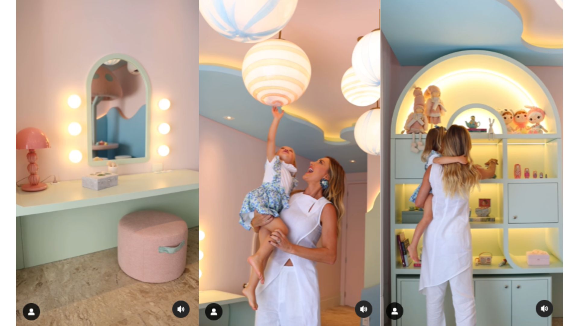 Quarto de Vicky, filha de Roberto Justus e Ana Paula Siebert