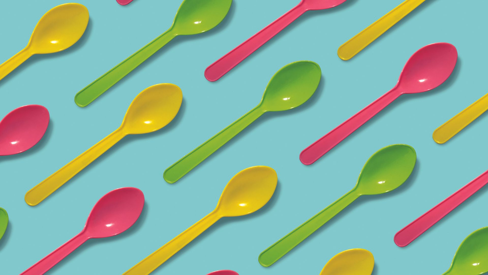 Colheres coloridas