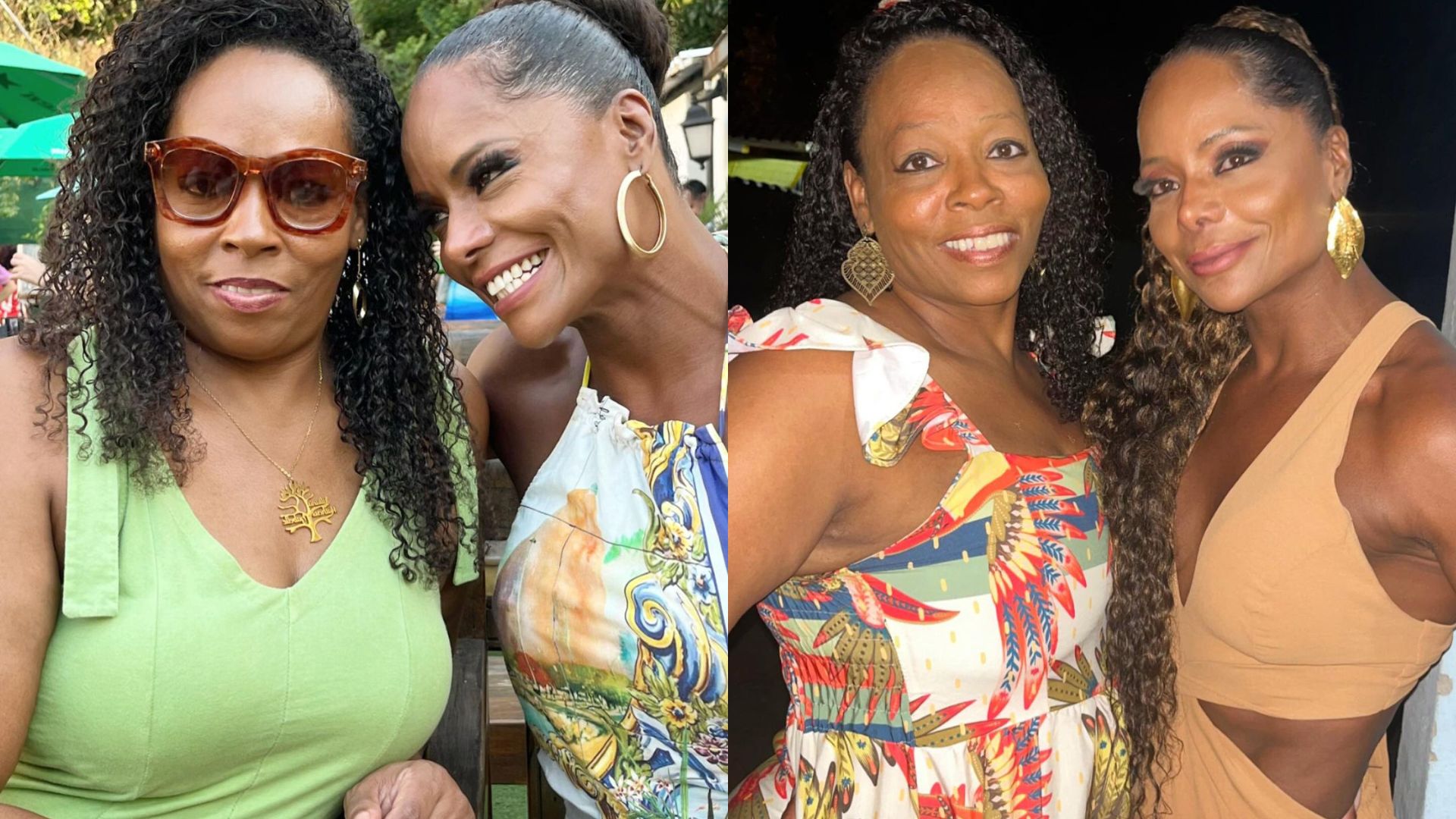 Adriana Bombom e irmã