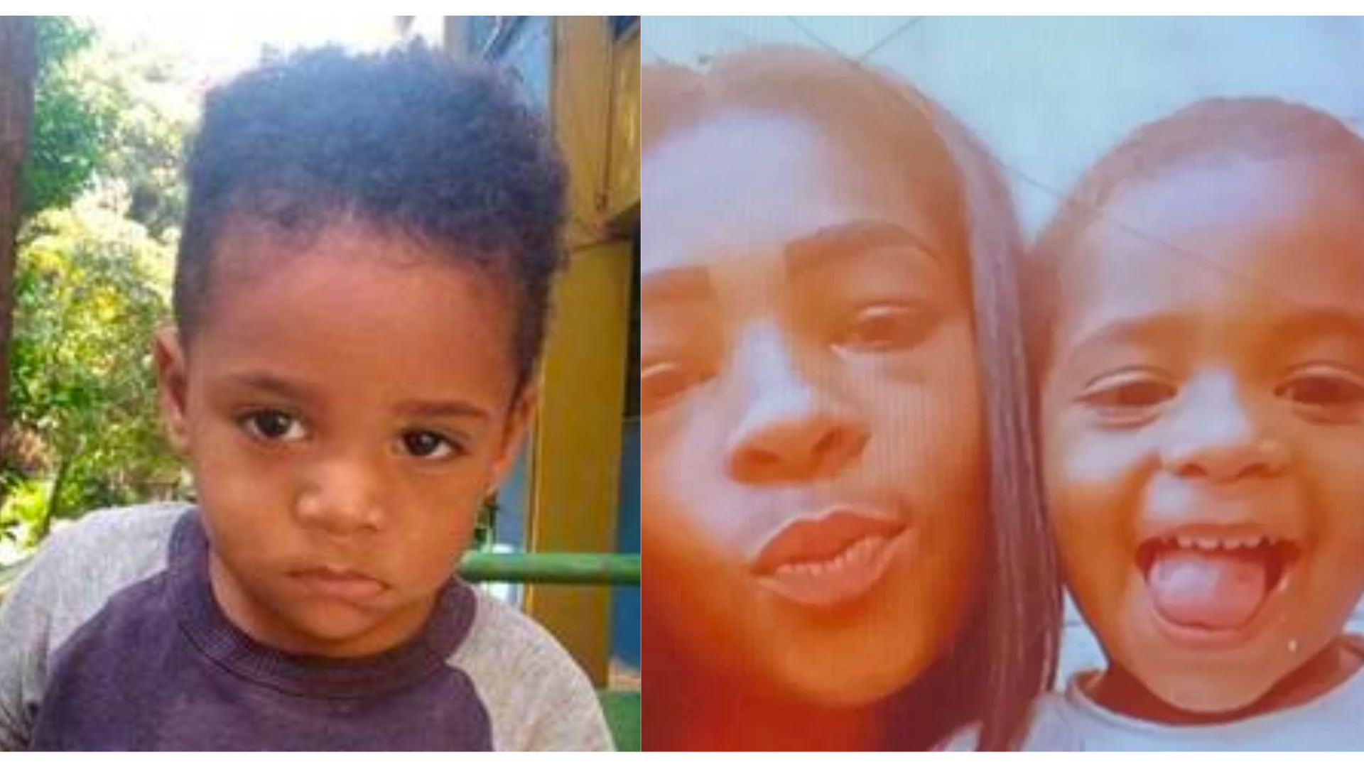 Menino com sua m&atilde;e em foto