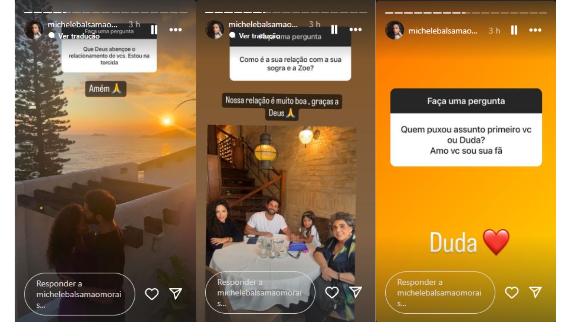 Namorada de Duda Nagle sobre relacionamento