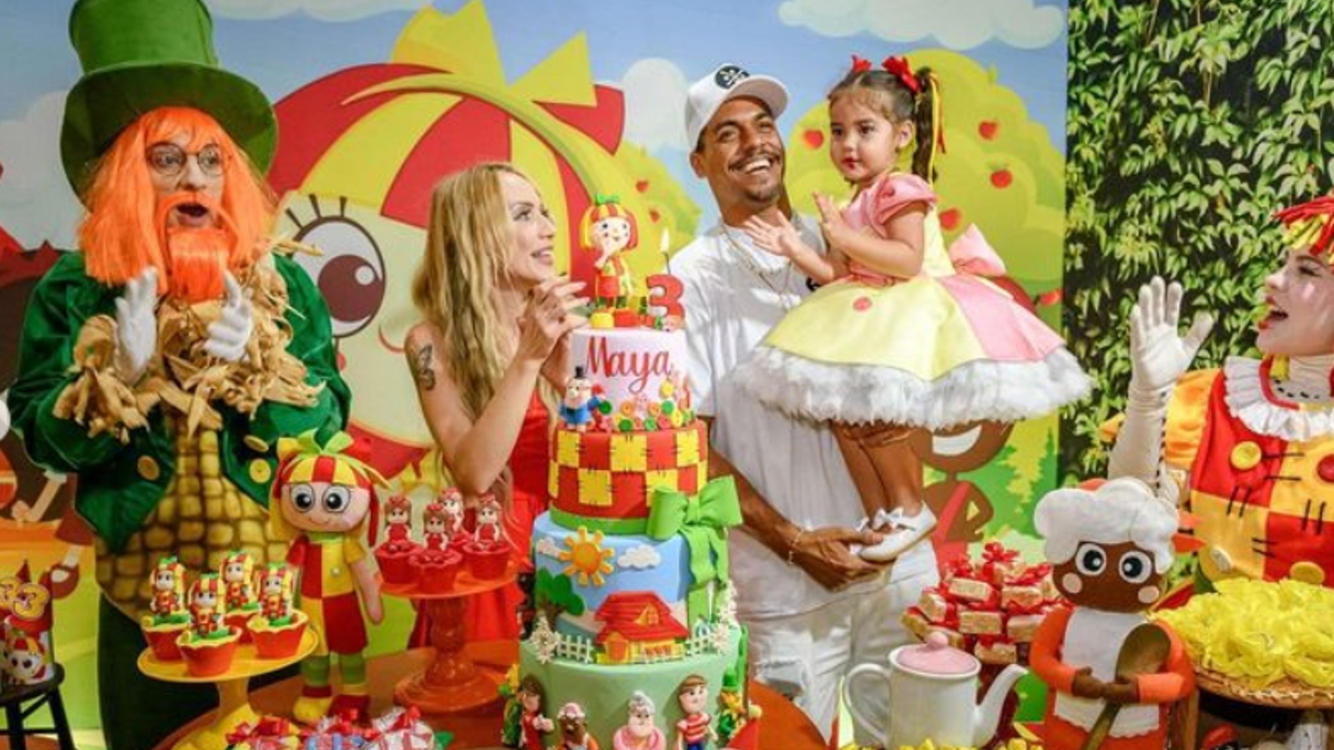 Marcello Melo Jr. no anivers&aacute;rio da filha, Maya