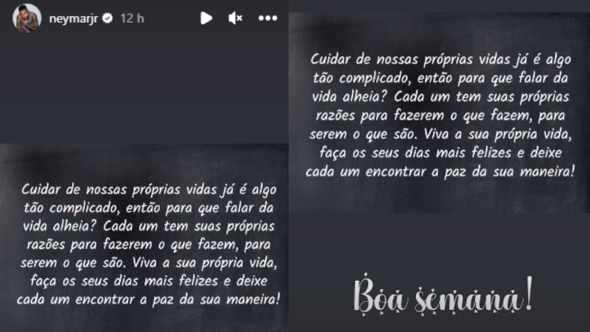 Story compartilhado por Neymar ap&oacute;s rumores de festa de dois dias em Mangaratiba