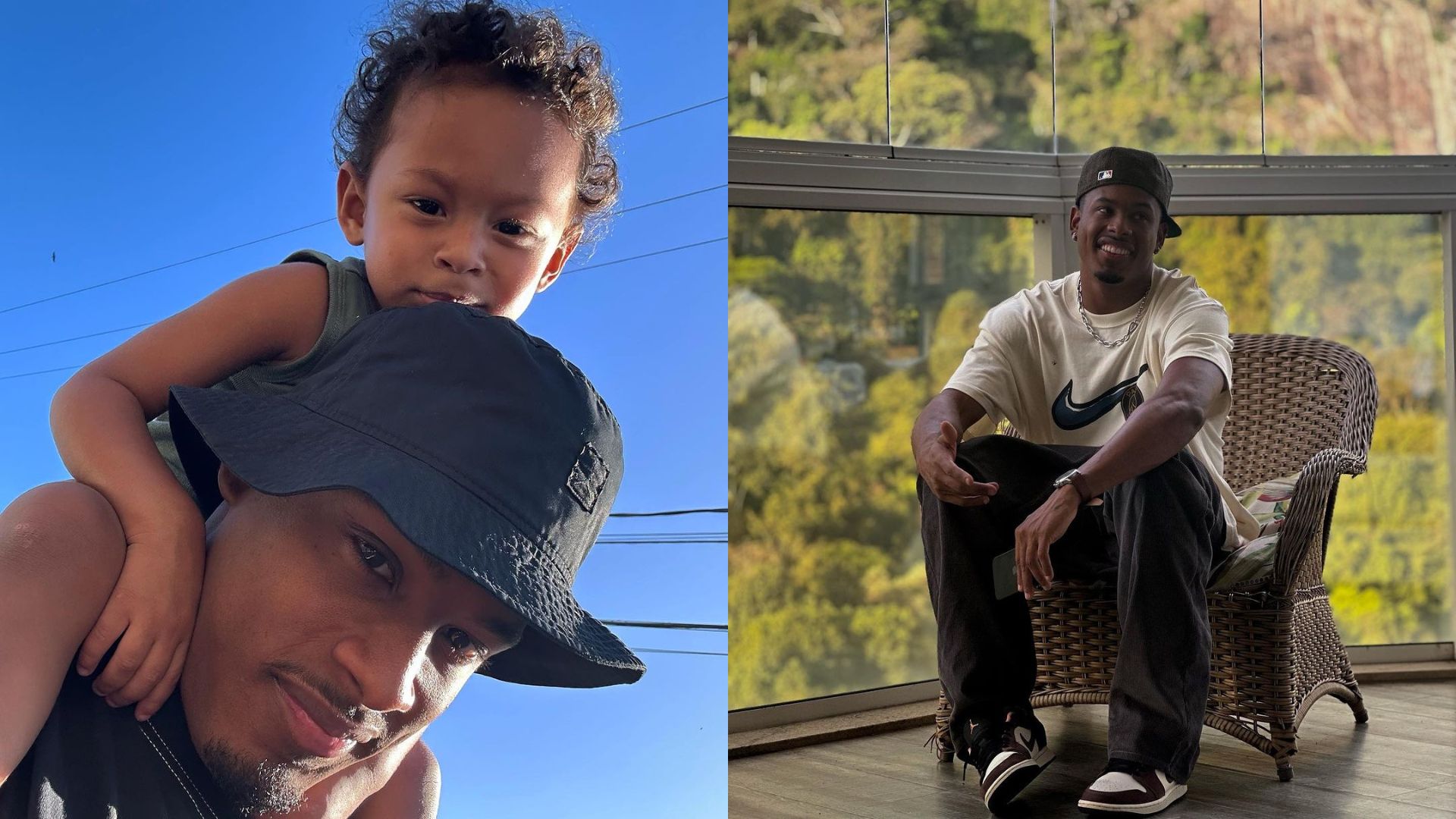 Atleta ol&iacute;mpico e ex BBB Paulo Andr&eacute; e o filho