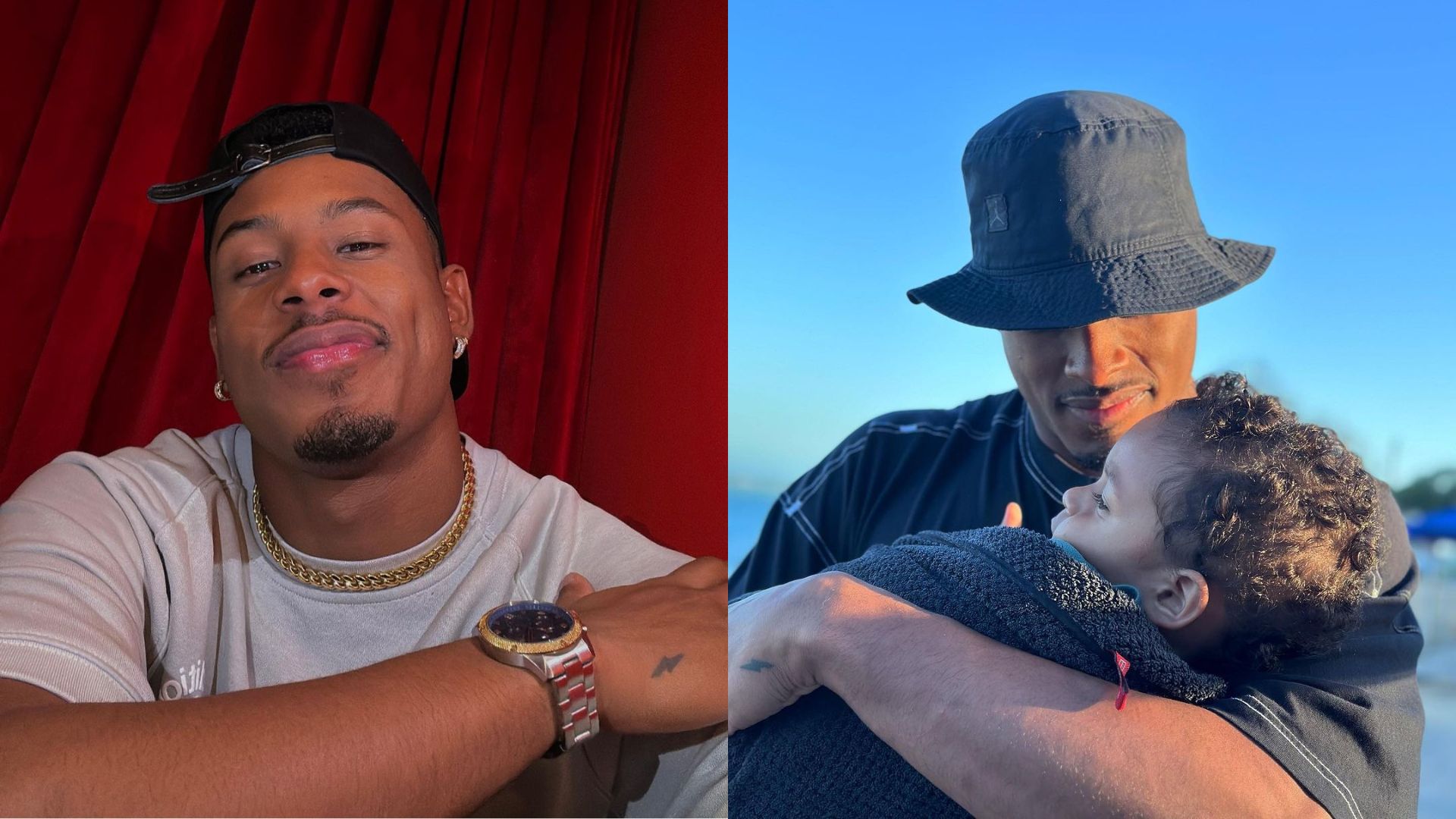 Atleta ol&iacute;mpico e ex BBB Paulo Andr&eacute; e o filho