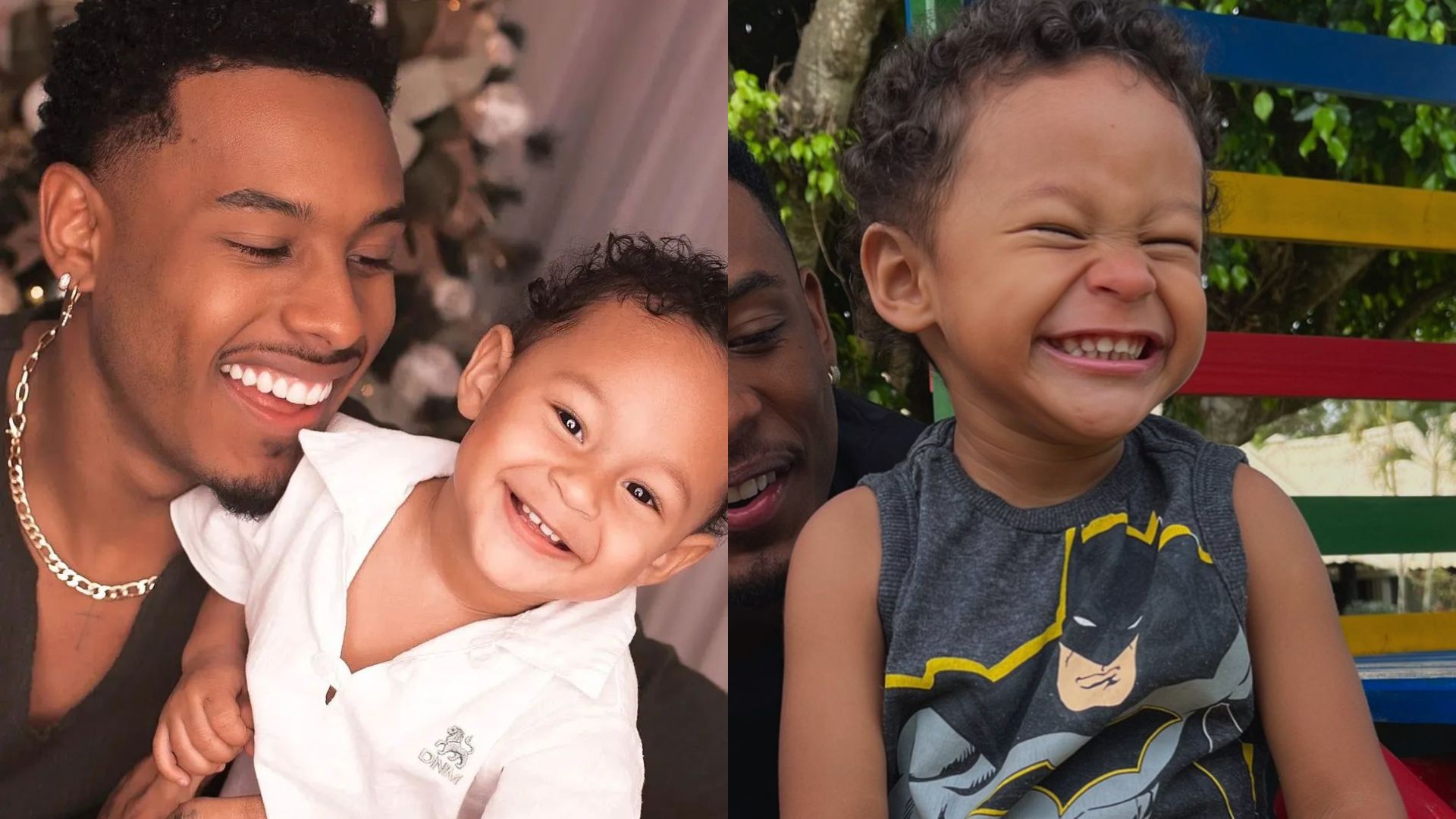 Atleta ol&iacute;mpico e ex BBB Paulo Andr&eacute; com seu filho "P.A.zinho"