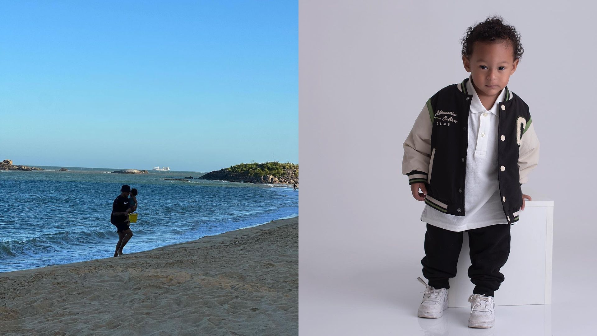 Atleta ol&iacute;mpico e ex BBB Paulo Andr&eacute; e o filho