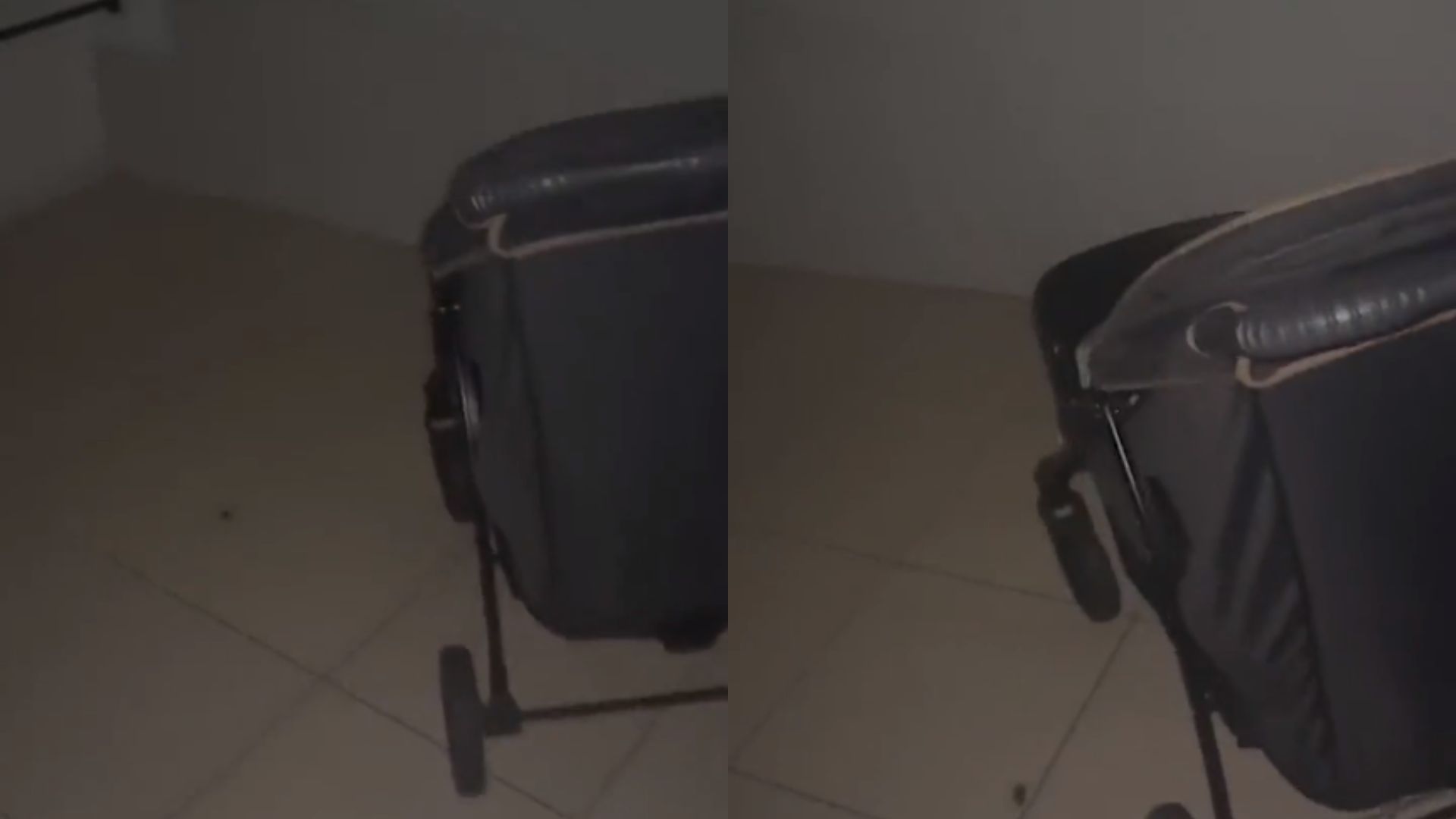 Carrinho de beb&ecirc; na sala onde menino foi achado sozinho no escuro em quarto com baratas em creche em Parano&aacute;