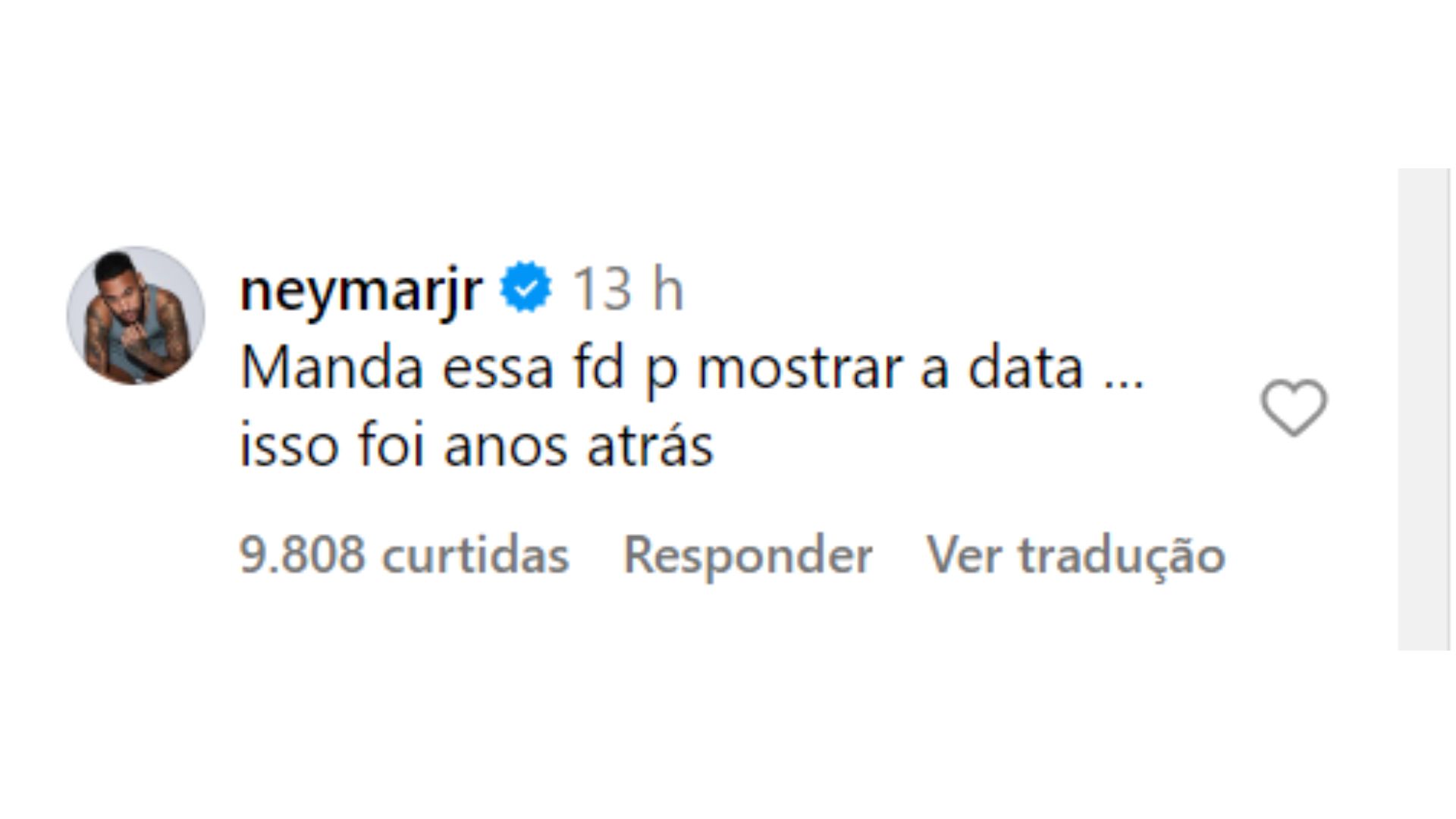 Coment&aacute;rio de Neymar sobre prints vazados por modelo e criadora de conte&uacute;do adulto