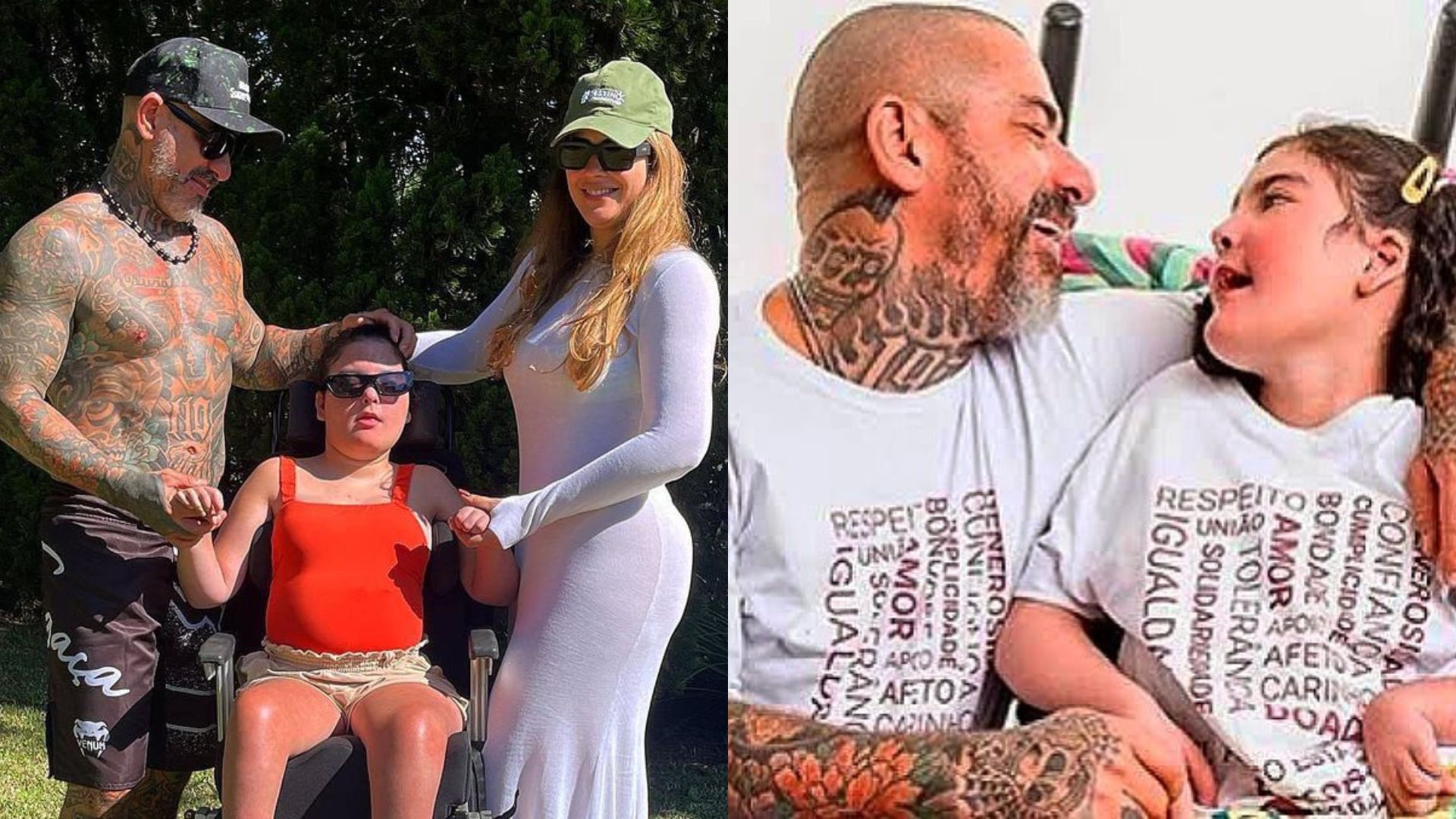 Henrique Foga&ccedil;a e Olivia, sua filha