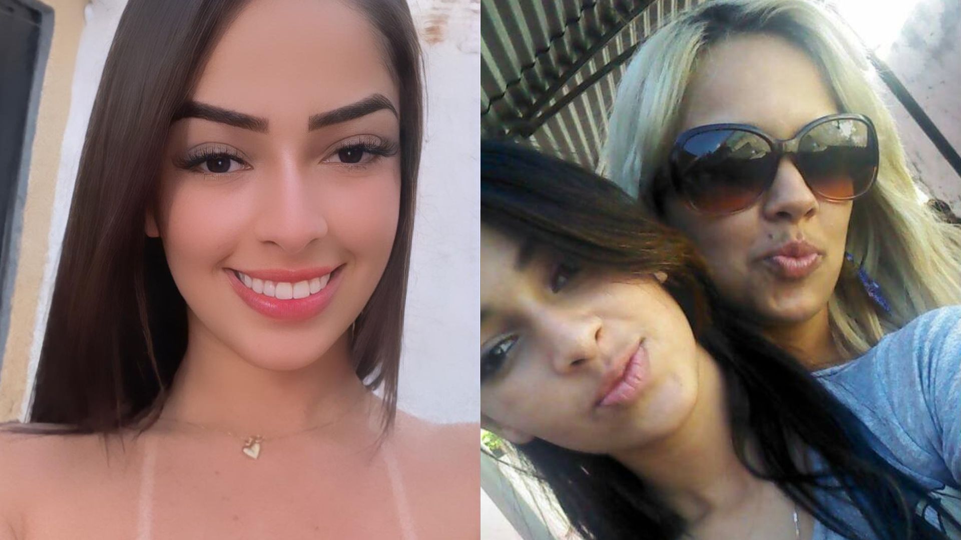 Ielly Gabriele e a m&atilde;e Olesiane Alves