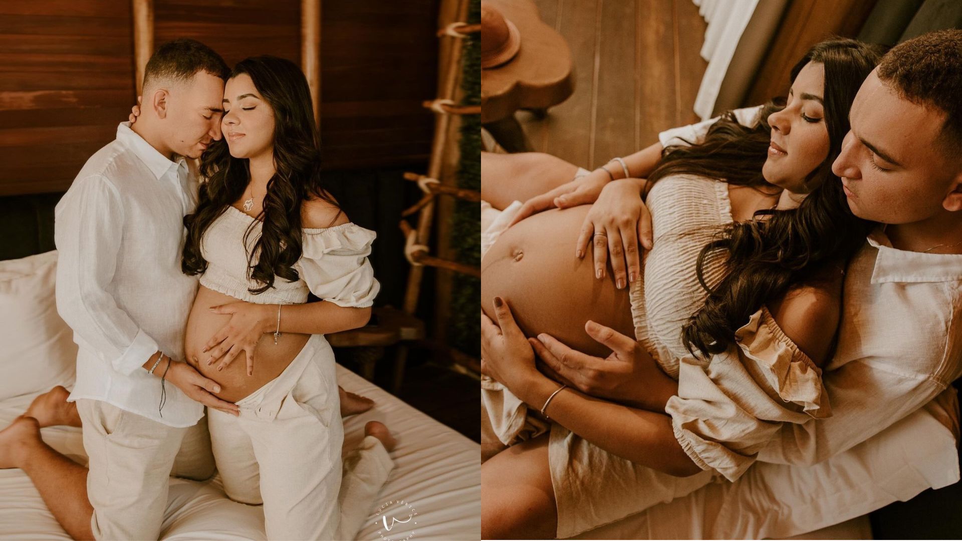 Cantor Jo&atilde;o Gomes e a namorada Ary Mirelle gr&aacute;vida de Jorge, o primeiro filho do casal