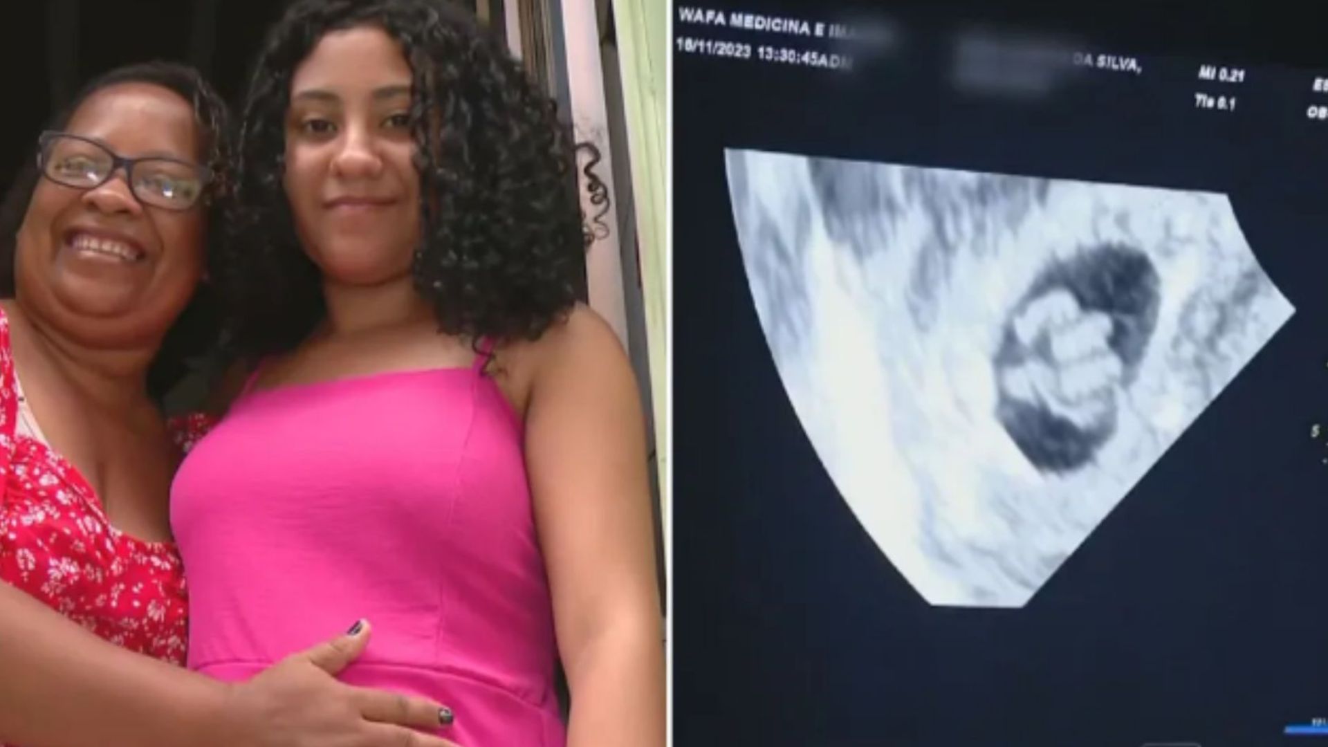 M&atilde;e de qu&iacute;ntuplos, Sara, e sua m&atilde;e, av&oacute; dos beb&ecirc;s