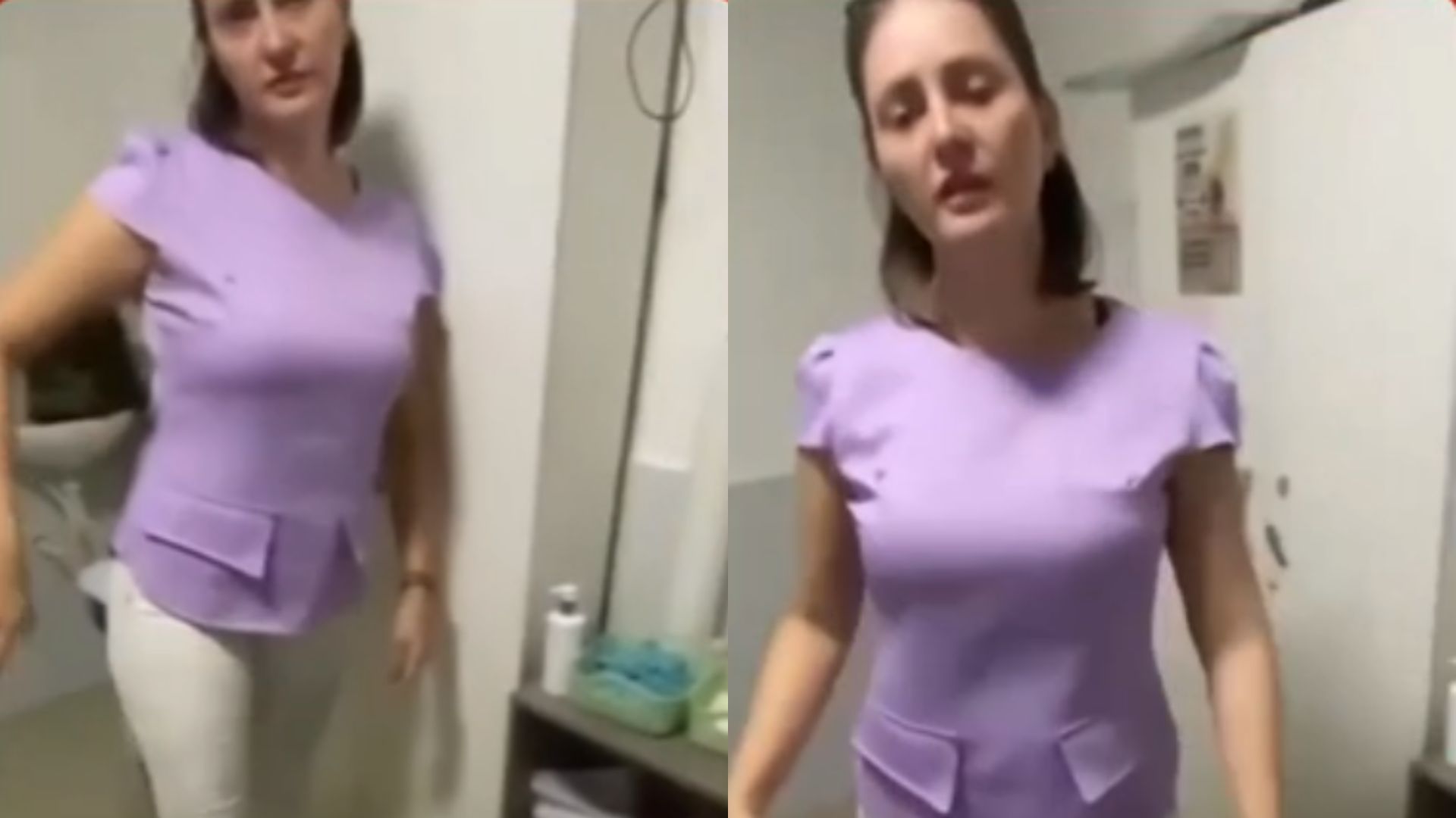 Mulher que agrediu paciente de marido, m&eacute;dico ginecologista