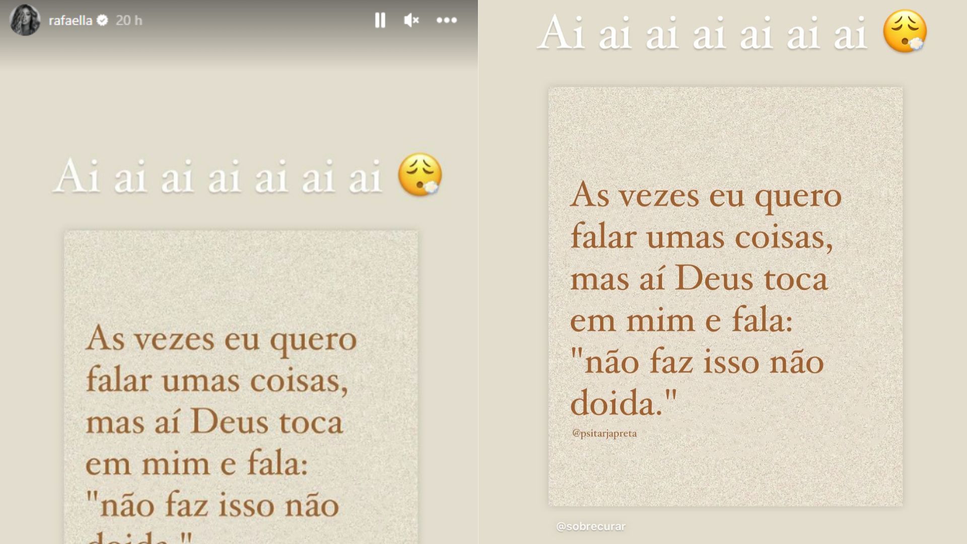 Story de Rafaella Santos, irm&atilde; de Neymar Jr.