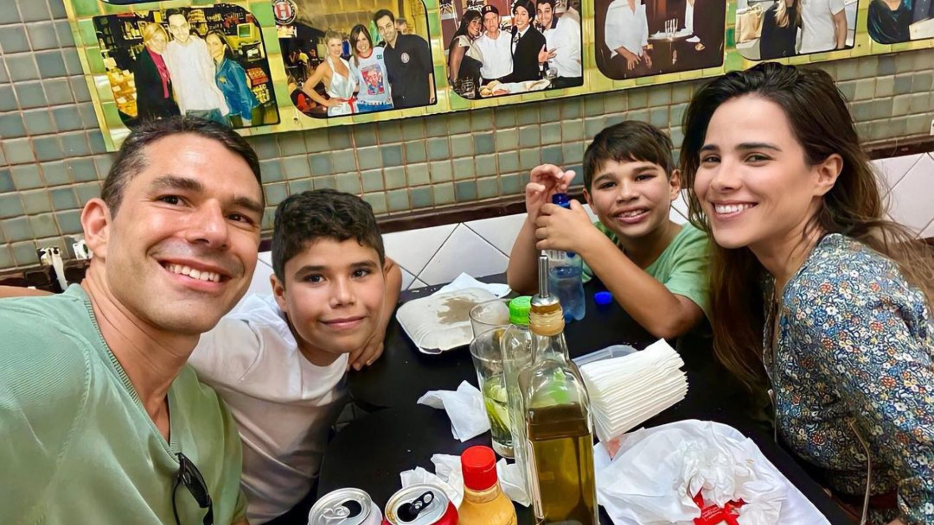 Wanessa Camargo, Marcus  Buaiz e os filhos Jos&eacute; Marcus e Jo&atilde;o Francisco