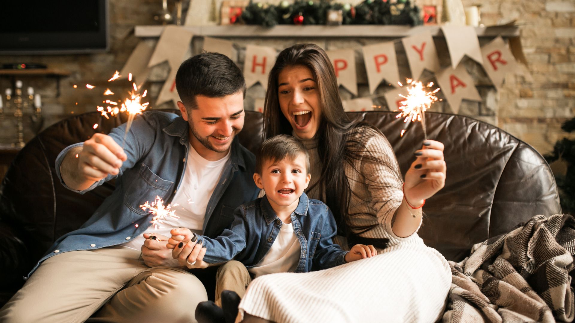 Fam&iacute;lia posando para foto 