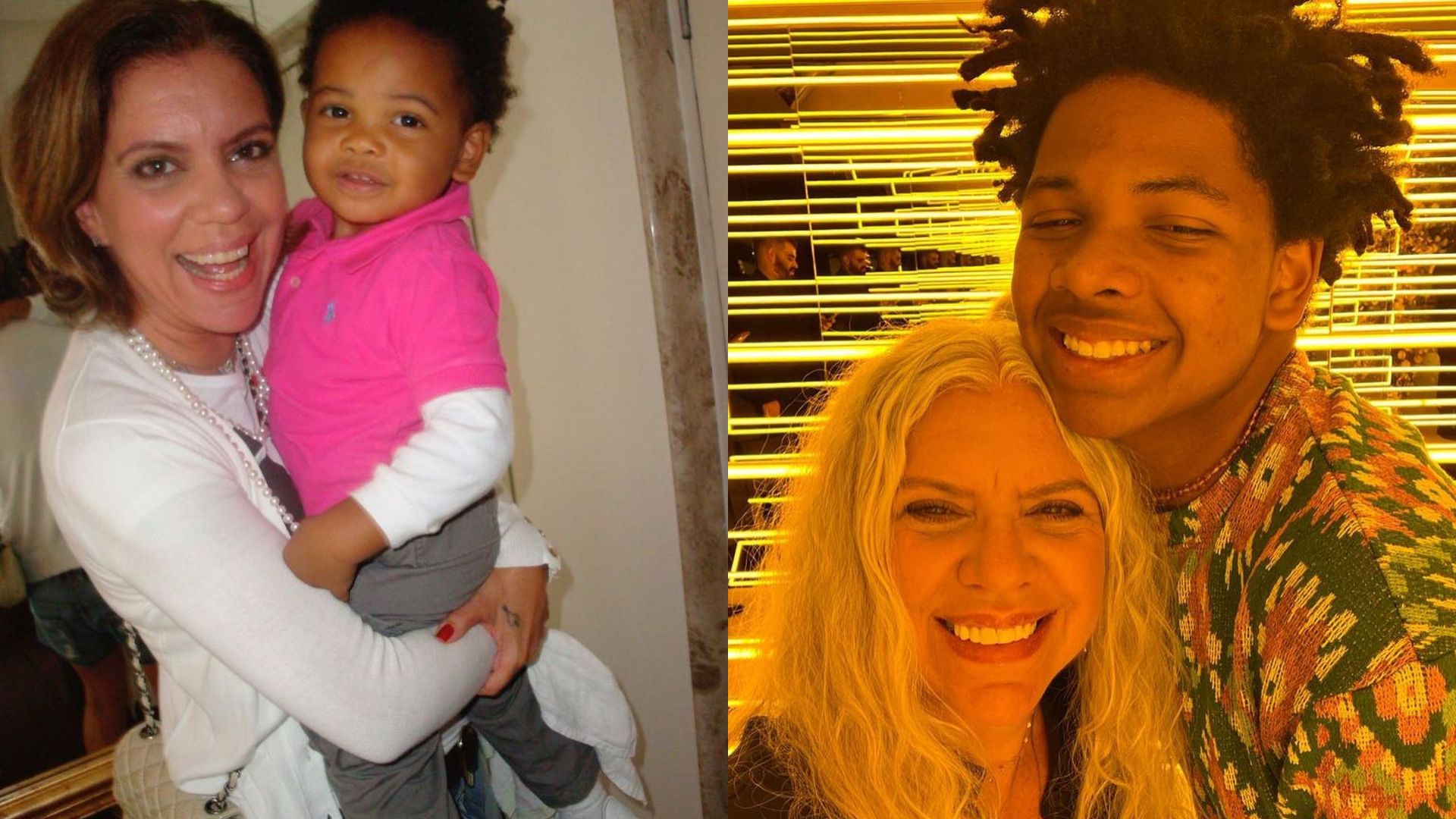 Astrid Fontenelle e seu filho, Gabriel