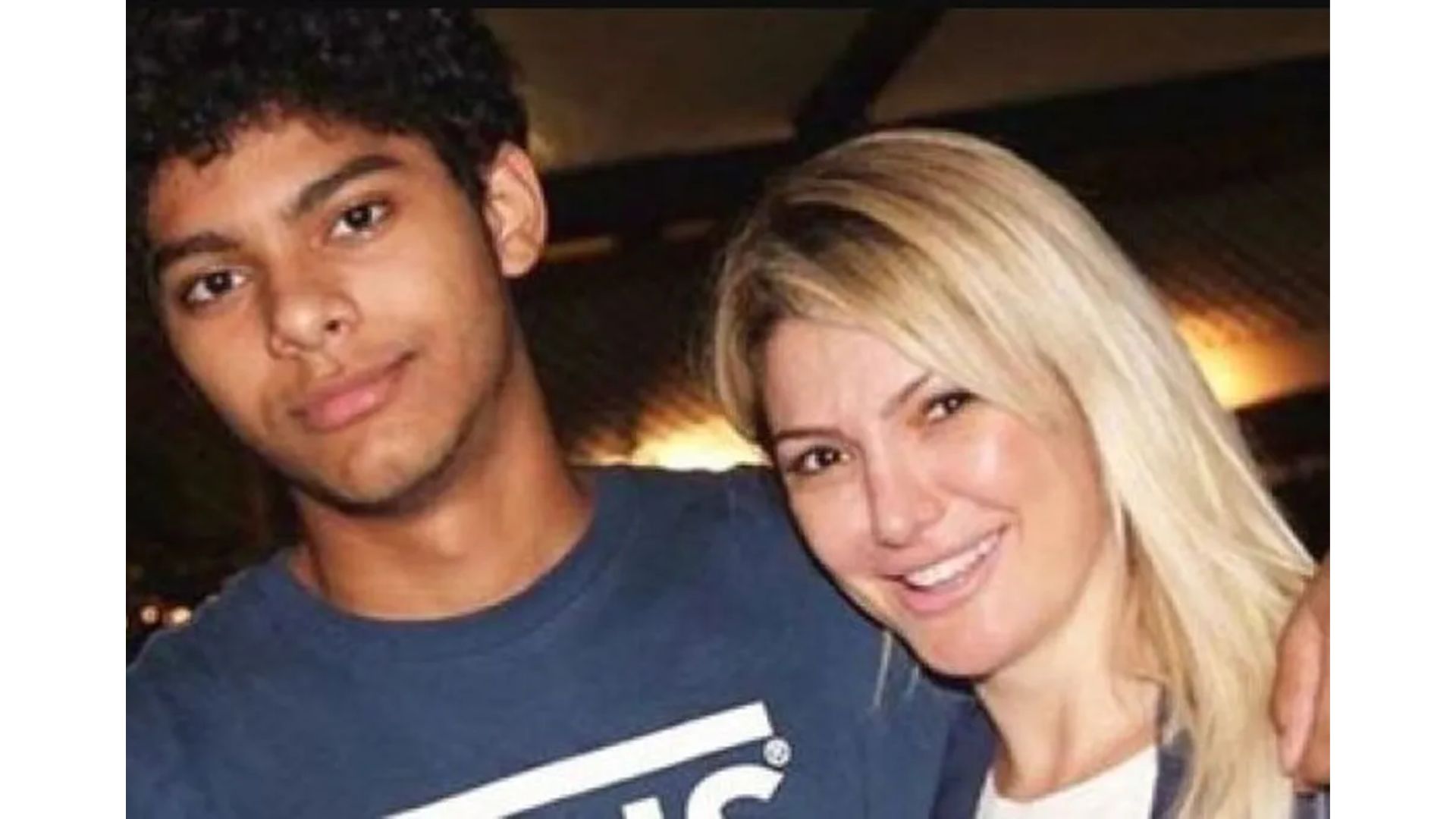 Antonia Fontenelle e o filho