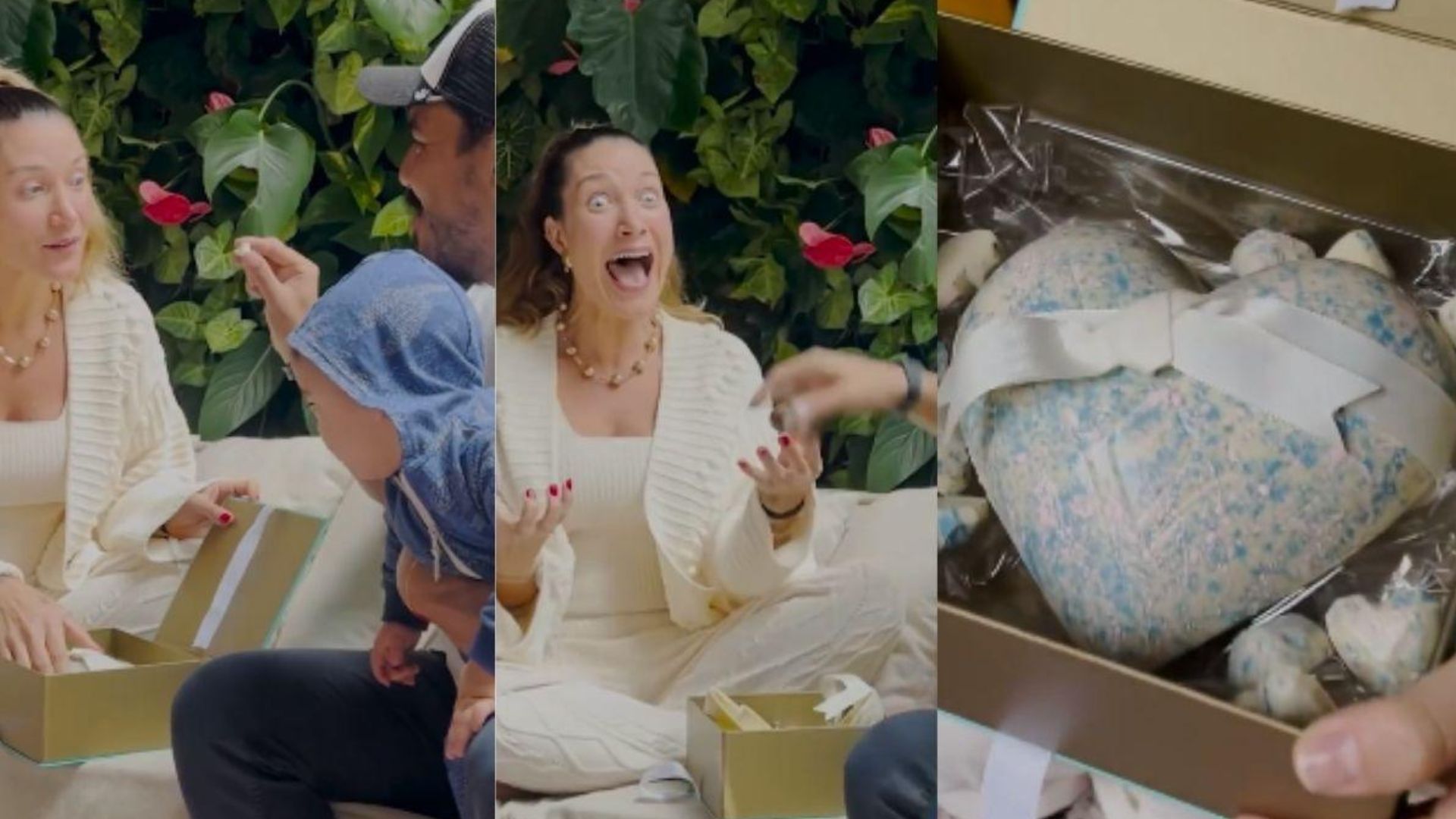 Gabriela Pugliesi e T&uacute;lio Dek em ch&aacute; revela&ccedil;&atilde;o de segundo filho