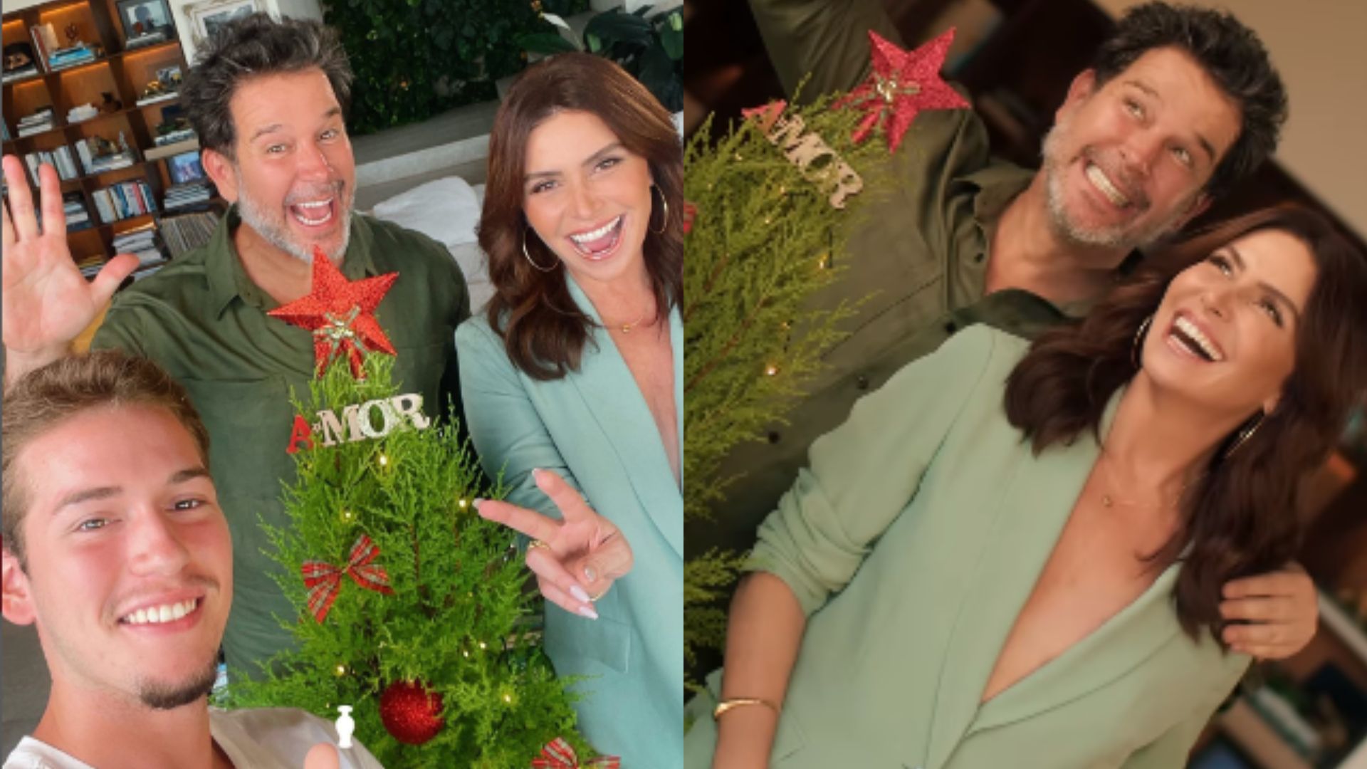 Murilo Ben&iacute;cio, Giovanna Antonelli e Pietro, filho do ex-casal