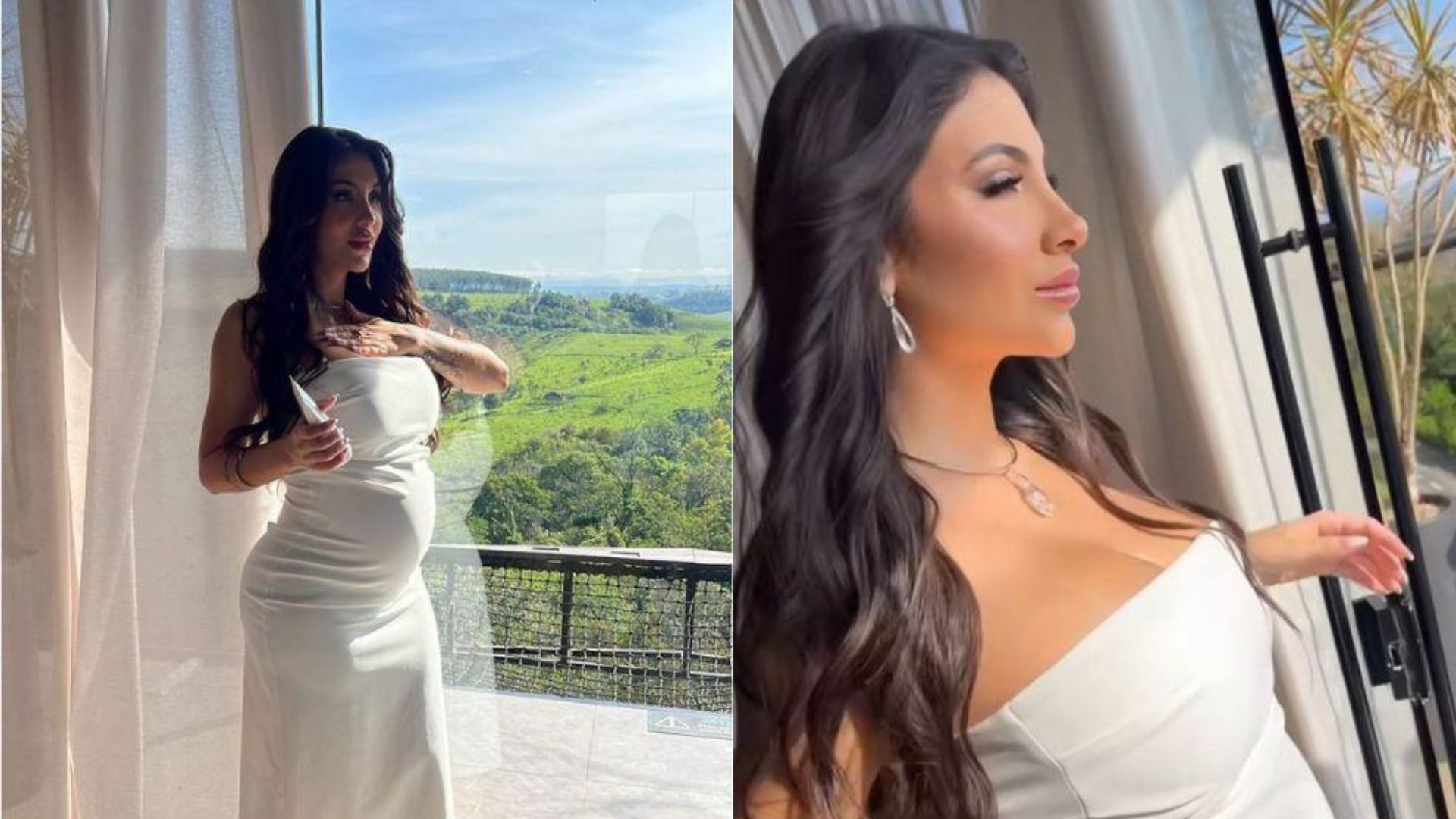 Jheny Santucci em ch&aacute; revela&ccedil;&atilde;o de Gabriel, seu filho com Arthur Aguiar