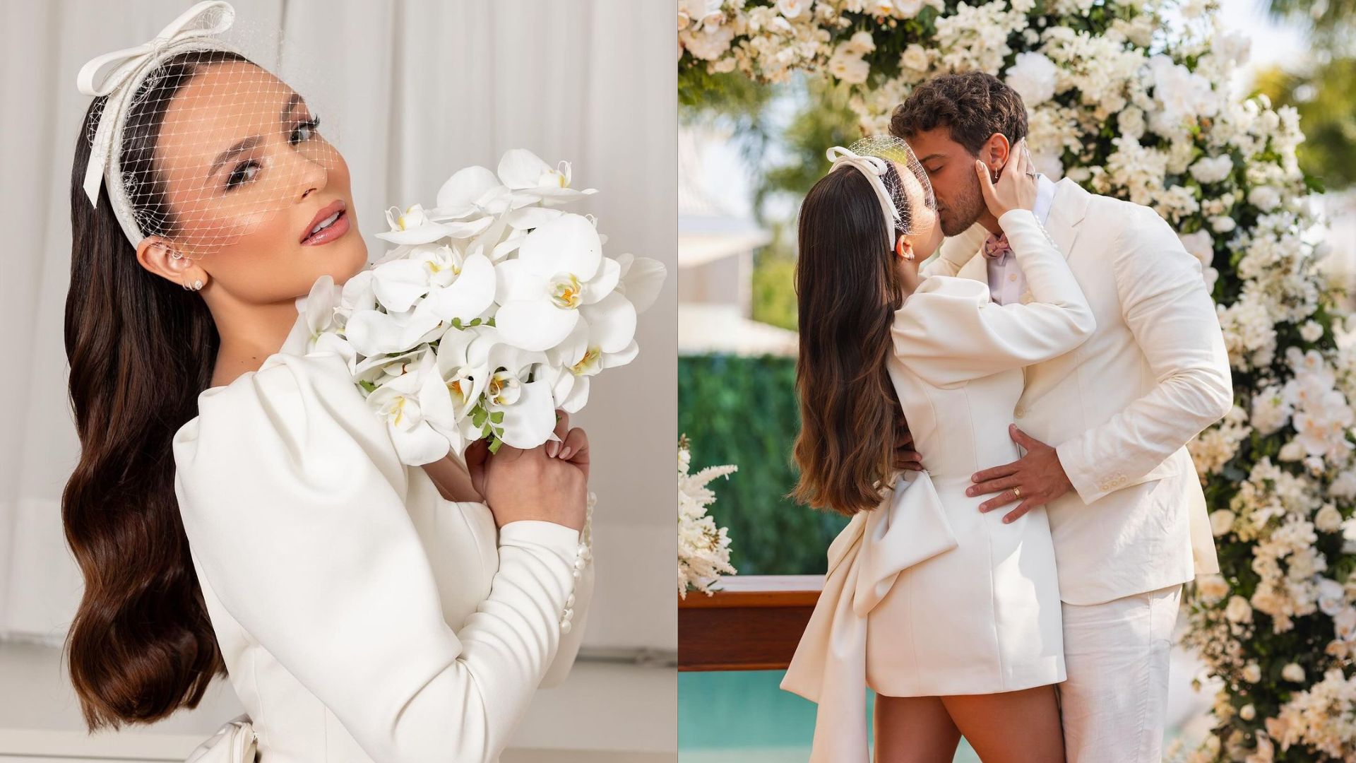 Larissa Manoela e Andr&eacute; Luiz Frambach no casamento