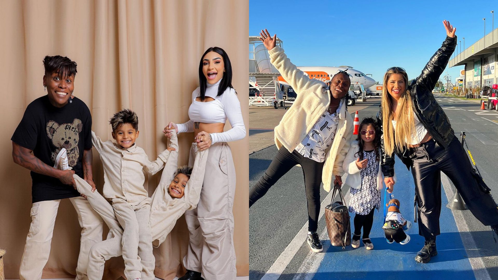 Fam&iacute;lia posando para foto 