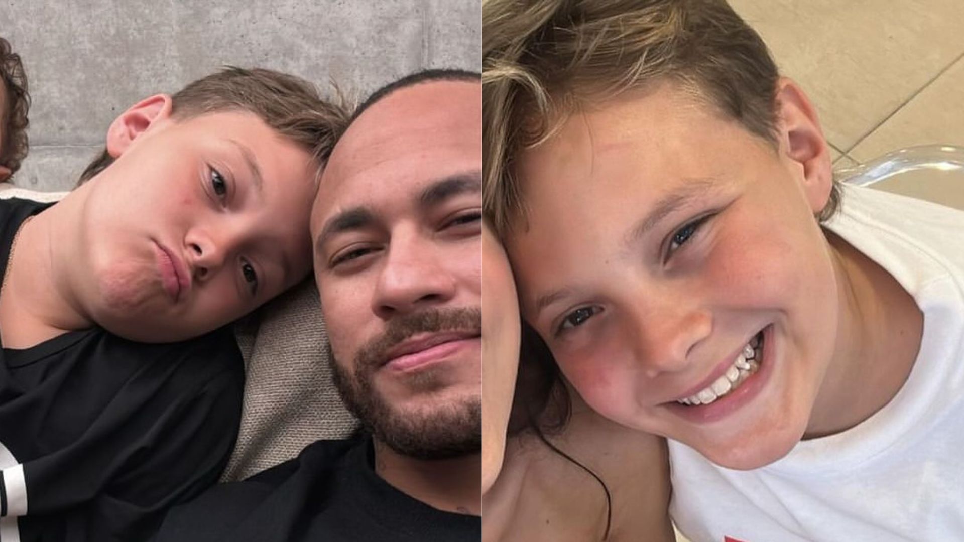 Neymar Jr. e Davi Lucca