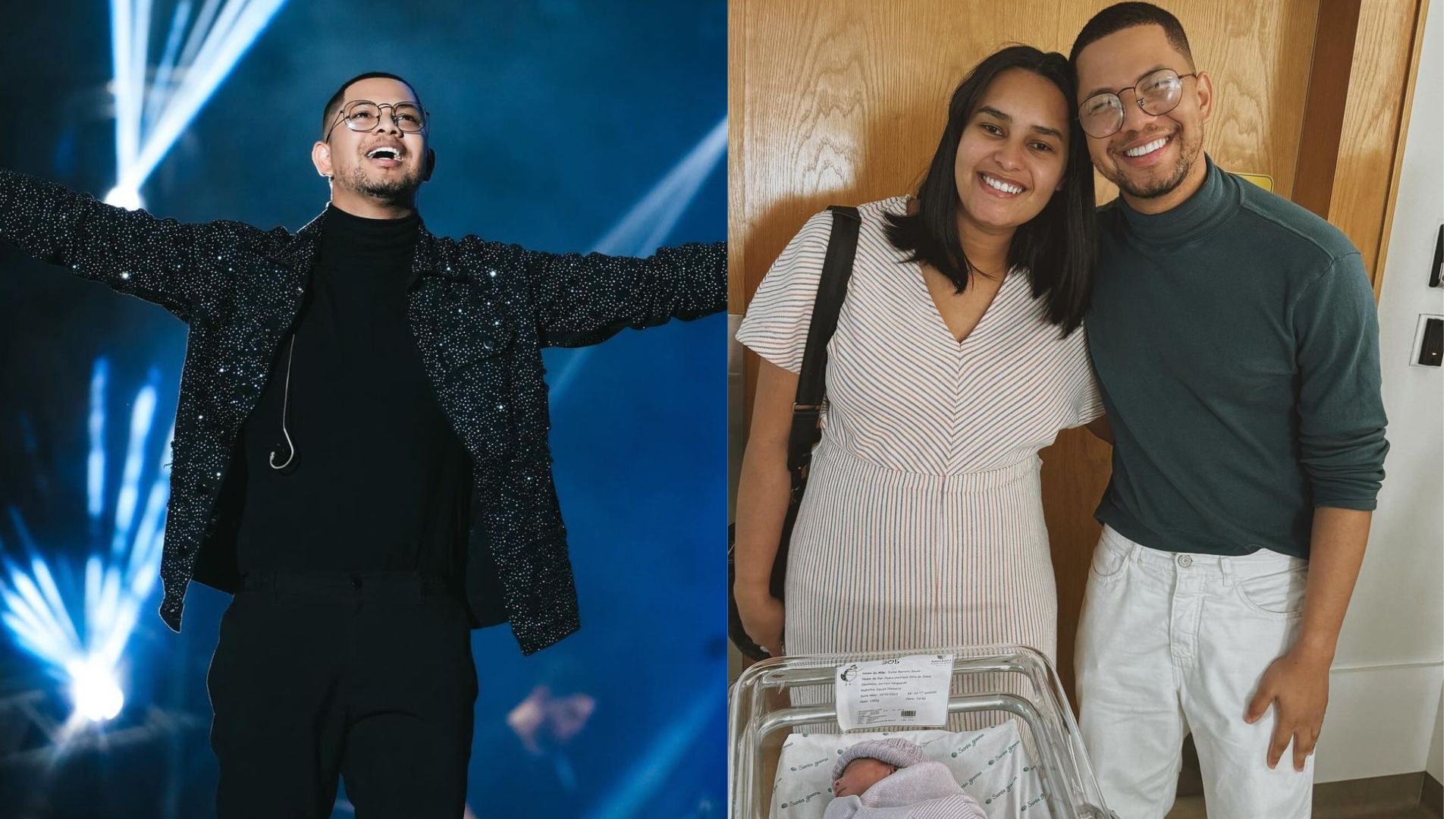 Cantor gospel Pedro Henrique, esposa Suilan Barreto e filha Zoe