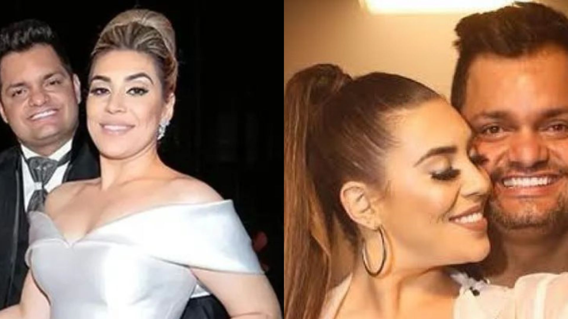 Naiara Azevedo e o ex-marido Rafael Cabral