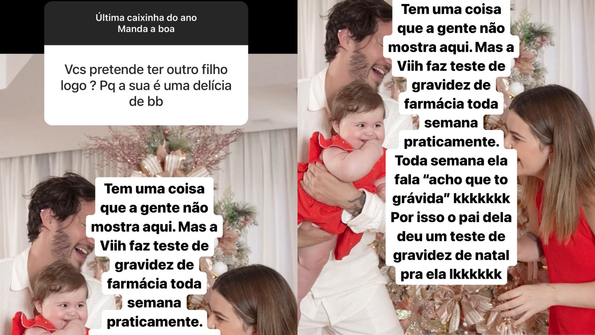 Storie de Eliezer contando que Viih Tube faz teste de gravidez toda semana