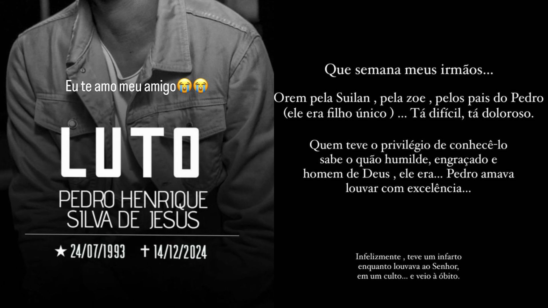 Stories de Kaiky Alexander, m&uacute;sico da banda do cantor gospel Pedro Henrique